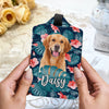 Custom Photo Dog Cat Tropical Pattern Luggage Tag HA75 892720