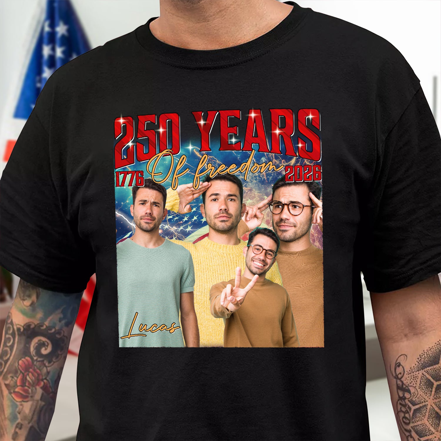 Custom Photo 250 Years Of Freedom Shirt TH10 896557