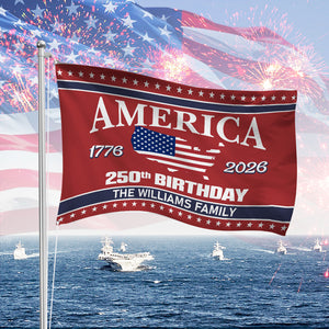 America 250 Birthday 1776-2026 Double-Sided Flag HO82 894600