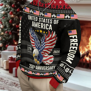 United State Of America Freedom 250 Years Ugly Sweater TH10 896559