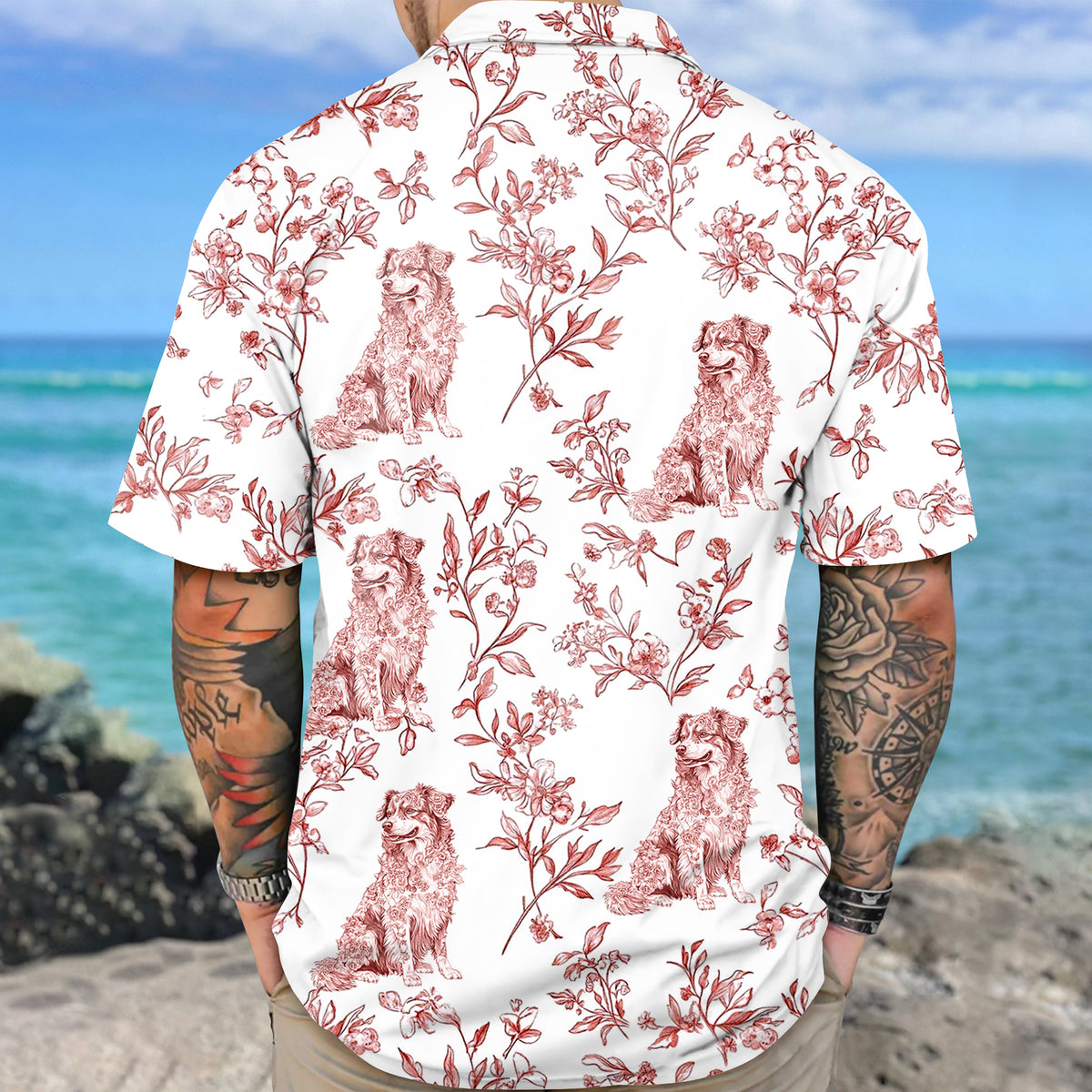 Dog Toile Fabri - Personalized Hawaiian Shirt, Gift For Dog Lover CH07 896076
