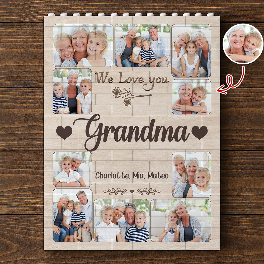 Custom Photo Mom We Love You Building Brick Blocks Mother's Day Gift HA75 920648