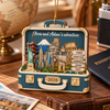 Personalized Couple Adventure Travel Suitcase Christmas Wood Ornament LM32 670683