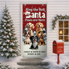 Custom Cute 3D Dog Ring the Bell, Santa Paw Are Here Door Cover LM32 895957