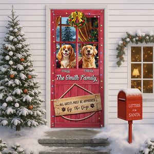 Custom Cute 3D Dog All Guests Must Be Approved By The Dogs Decoration Door Cover HA75 898082
