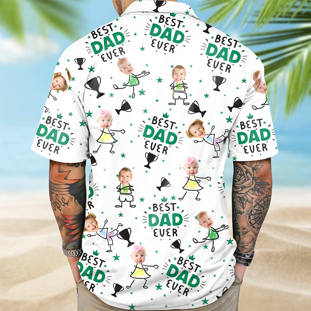 Custom Photo Best Dad Ever Family Hawaii Shirt TH10 892827
