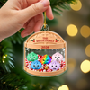 Personalized Family Glitter Dumpling Acrylic Ornament, Family Holiday Keepsake HO82 903644