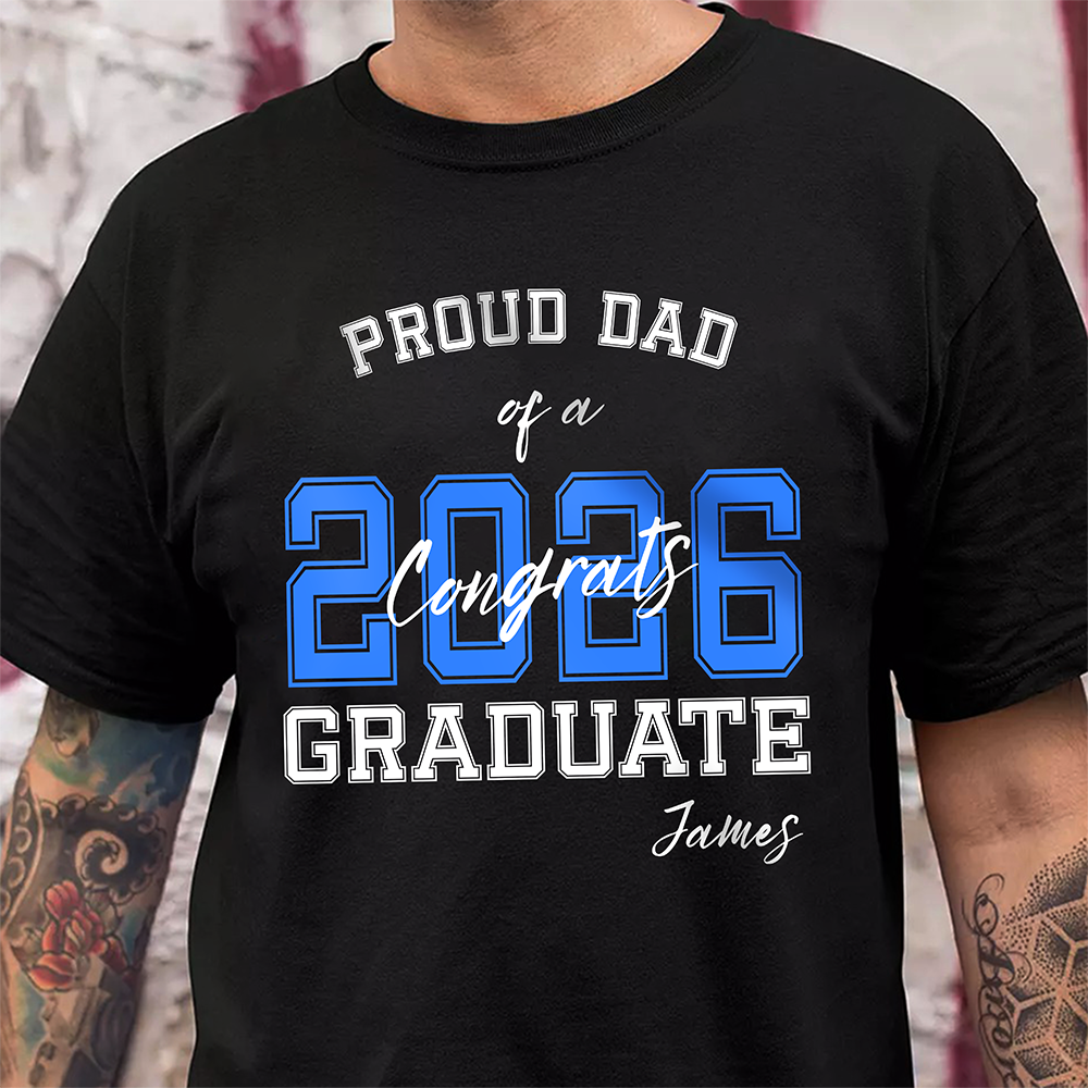 Personalized Proud Of You Class Of 2026 Graduation Dark Shirt HA75 920484