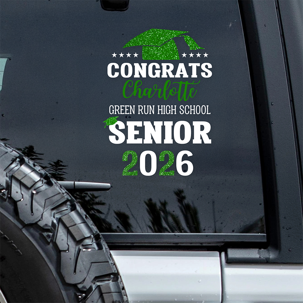 Personalized Congrats Graduation Car Window Decal Sticker HA75 898826