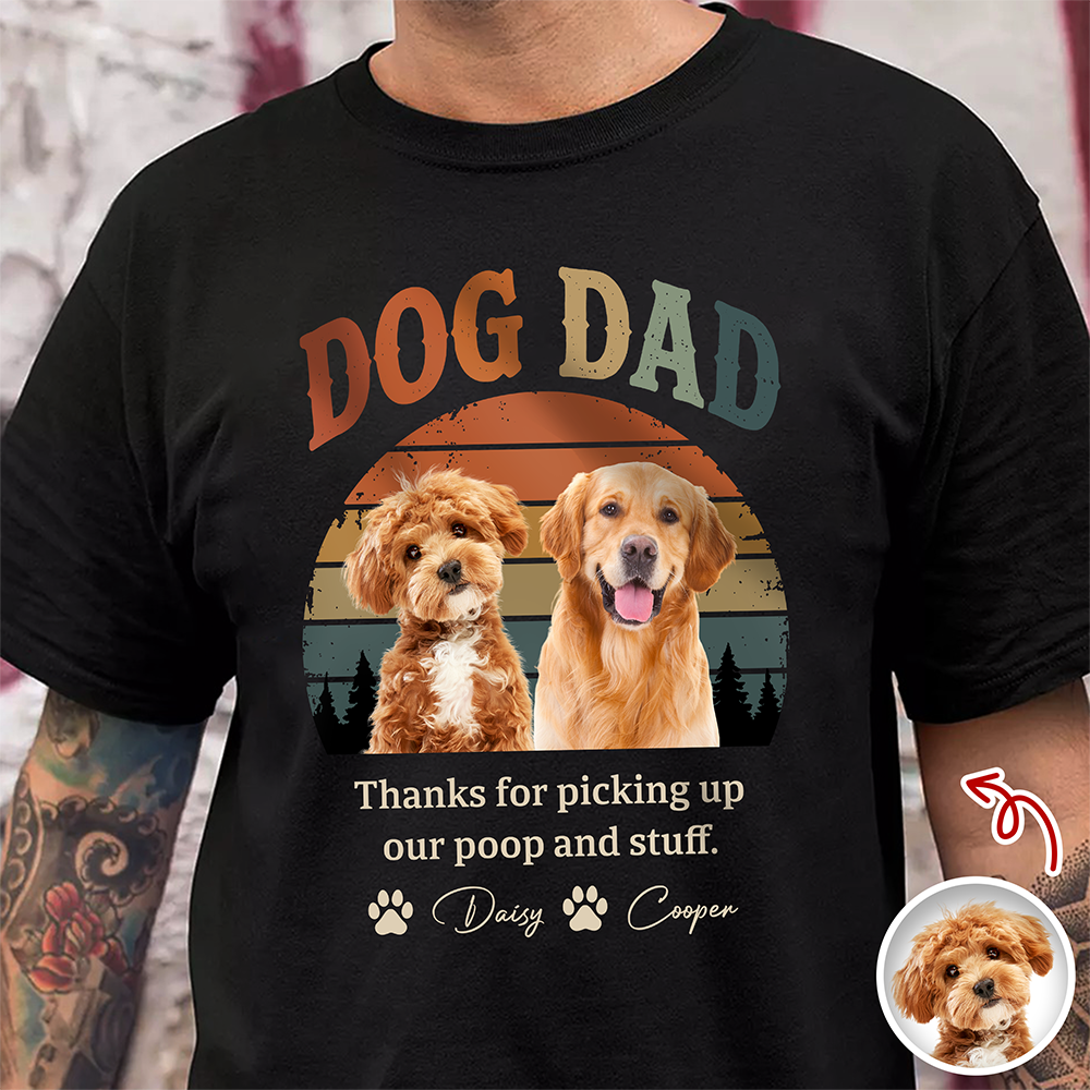 Custom Dog Dad Vintage Dark Shirt For Dog Lovers CH07 911440