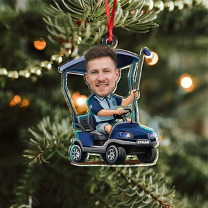 Custom Photo Golfer Christmas Acrylic Ornament For Golf Loving LM32 893835