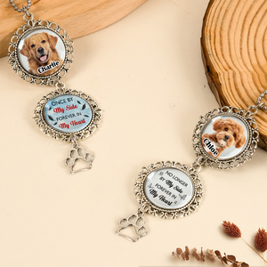 Once By My Side, Forever In My Heart - Personalized Photo Car Hanging Ornament With Charm CH07 895406