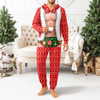 Funny Christmas Santa Body Illusion Onesie Pajamas Gift for Him TH10 171177