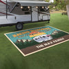 Custom Camping Patio Rug Welcome to Our Campsite Retro Mat For Camping Lovers CH07 896200