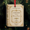 Personalized Love Story Christmas Ornament – Custom Couple Names & Date Book Ornament, Anniversary Wedding Gift TH10 170707