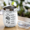God Says I Am Name Letter In Bible Toile De Jouy Style - Personalized Wine Tumbler CH07 896826