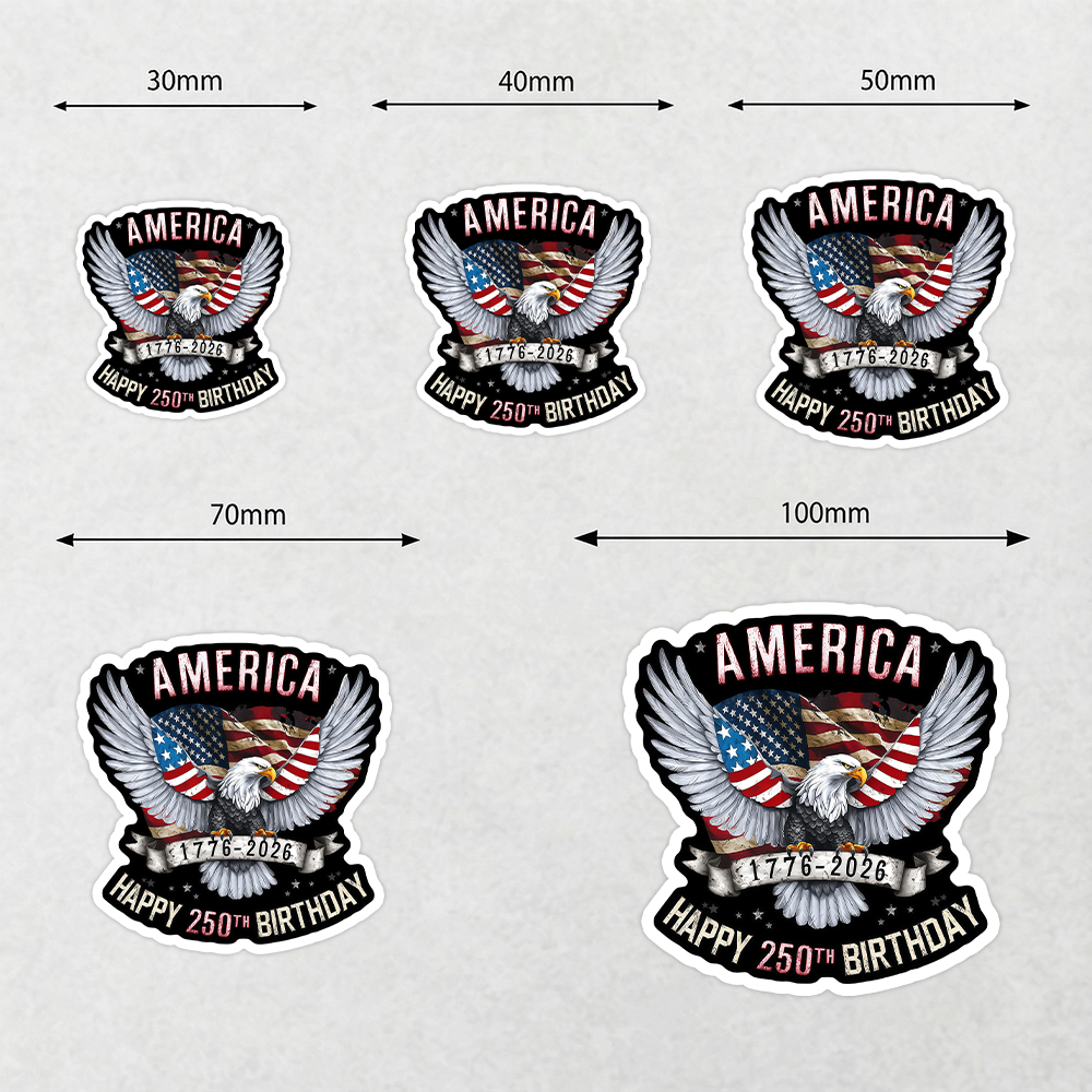 America 250 Years Roll Sticker TH10 898379