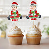 Custom Photo Santa Baby Christmas Cupcake Toppers LM32 893913