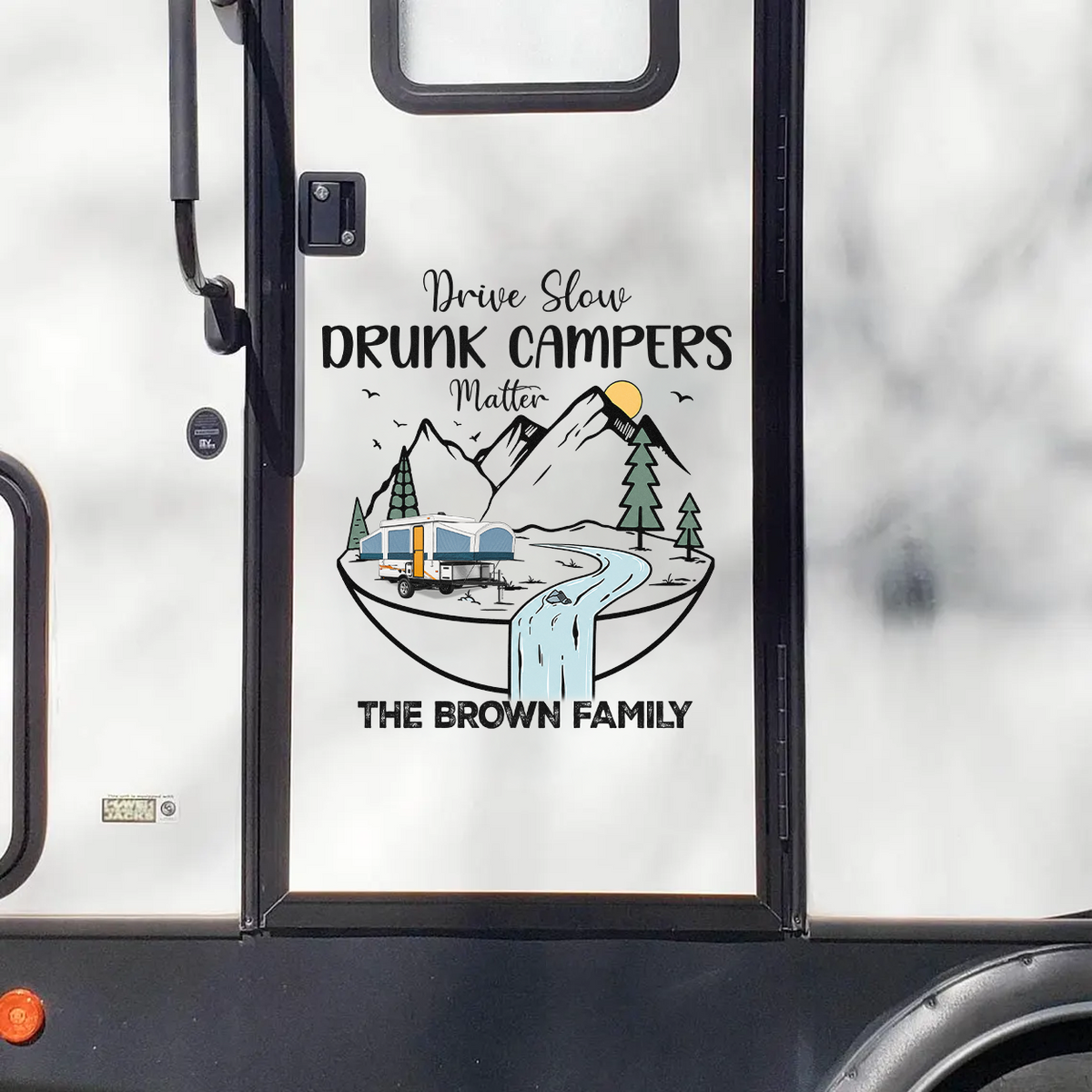 Making Memories One Campsite At A Time - Personalized RV Camper Decal Gift For Camping Lovers LM32 669483