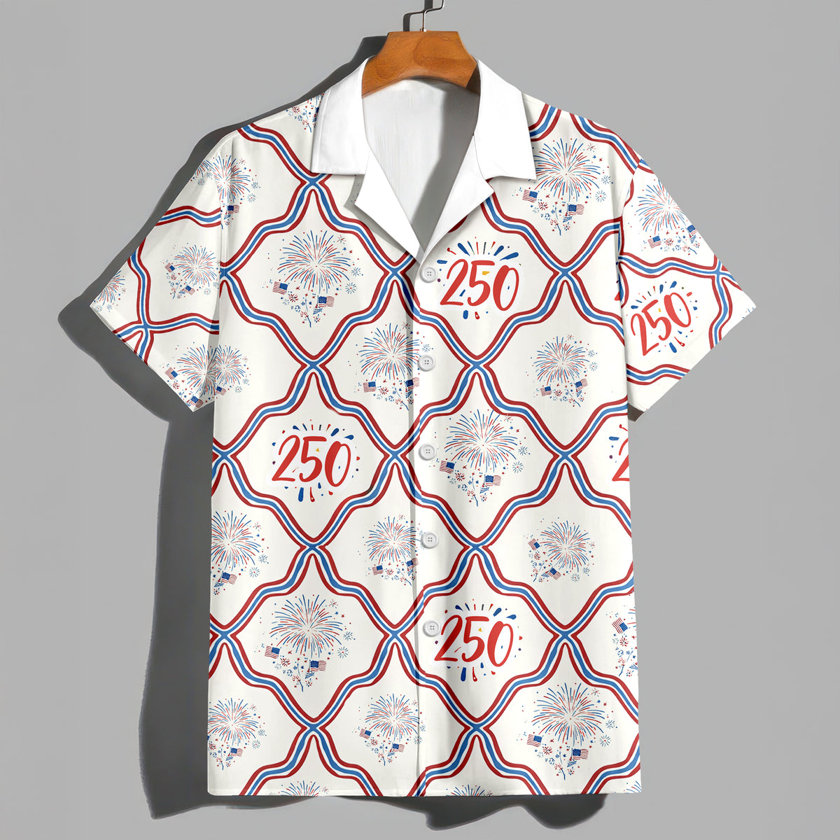 Custom Photo USA 250th Anniversary Patriotic Hawaii Shirt HA75 898818