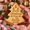 Custom Family Name Christmas Tree Shaped Cookie Stamp HO82 904166