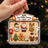 Custom Family & Pet Christmas Cookie Tray Acrylic Ornament, Personalized Holiday Keepsake TH10 171145