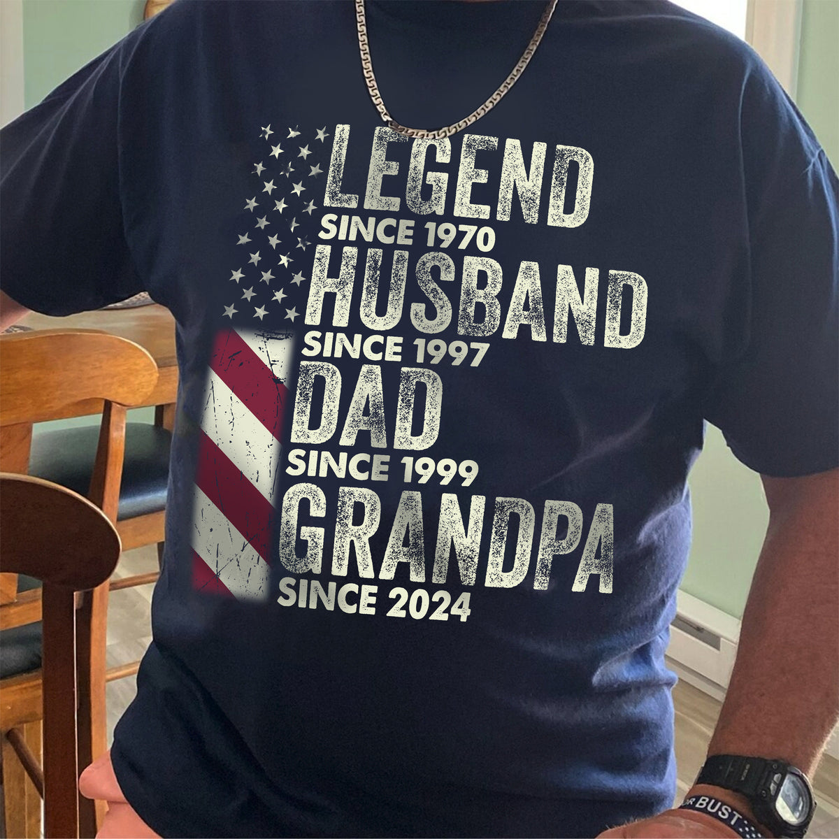 Personalized Legend Husband Dad Grandpa Front Shirt TH10 892909