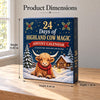 24 Days Of Mini Highland Cow Figures Advent Calendar, Christmas Countdown For Moo-Lovers LM32 670189