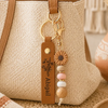 Custom Name with Floral Beaded Keyring Girls, Flower Girl Gift, Christmas Gift, Birthday Gift LM32 669897