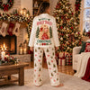 Have A Holly Pink Country Christmas Pajamas Set, Western Family Holiday PJs LM32 670157