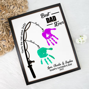 You Are The Reel Catch Daddy 2-Layered Wooden Plaque With Stand TH10 892989