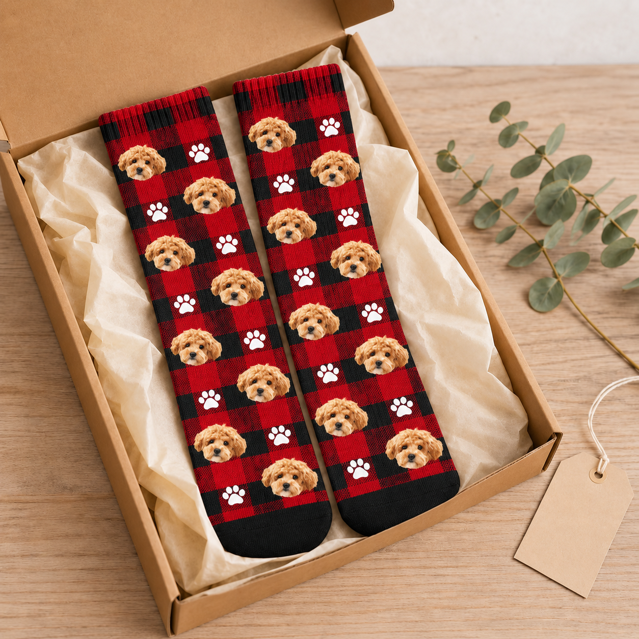 Personalized Dog Cat Photo Crew Socks Pet Lover Gift HO82 903924