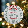 Personalized Couple Names & Date Engaged Christmas Ceramic Ornament Gift for Couples HO82 903586