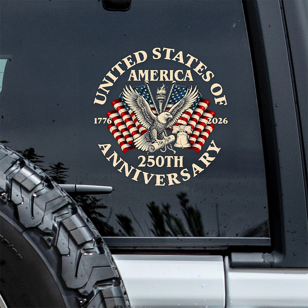 United State Of American 1776-2026 250th Anniversary Car Window Decal Sticker TH10 898931