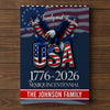 Custom Name Faith, Family & Freedom America 250 Years Patriotic Building Brick Blocks HA75 920540