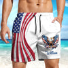 Personalized American Pride Patriotic 250th Anniversary Eagle Beach Short HA75 920880