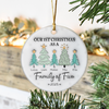 Personalized First Christmas As A Family Ceramic Ornament For Christmas TH10 894985