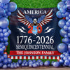 Personalized 250 Years Semiquincentennial | Happy 250th Birthday USA Flag | America 250th Anniversary Backdrop TH10 896573