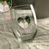 Custom Photo Forever And Always - Couple Personalized Wine Glass HA75 920038