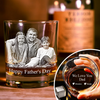 Custom Photo Father's Day Gift for Dad Engraved Rock Glass LM32 893189
