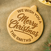 Custom Family Name We Wish You A Merry Christmas Cookie Stamp CH07 180558