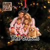 Custom Family Photo And Name Acrylic Ornament For Christmas Tree TH10 171229