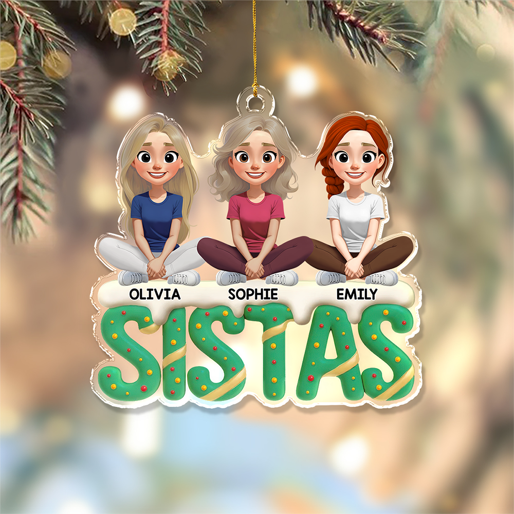 Personalized Sister For Life Acrylic Ornament TH10 896423