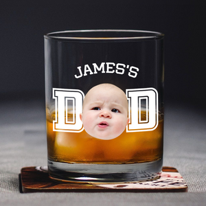Custom Photo Kid - Kid's Dad, Mom Whiskey Glass HA75 892458