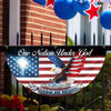 Personalized One Nation Under God 1776–2026 Semiquincentennial Non-Pleated Fan Flag HO82 901308
