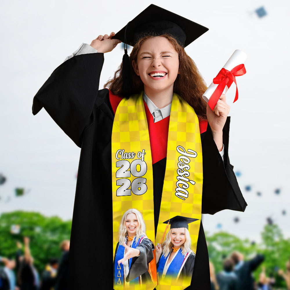Custom Photo Class Of 2026 Graduation Celebration Stoles TH10 898533