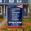 Personalized 250 Years of Freedom American Allegiance Merit Endurance US Garden Flag HO82 902120
