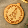 Personalized Family Name Merry Christmas Cookie Stamp HA75 57002