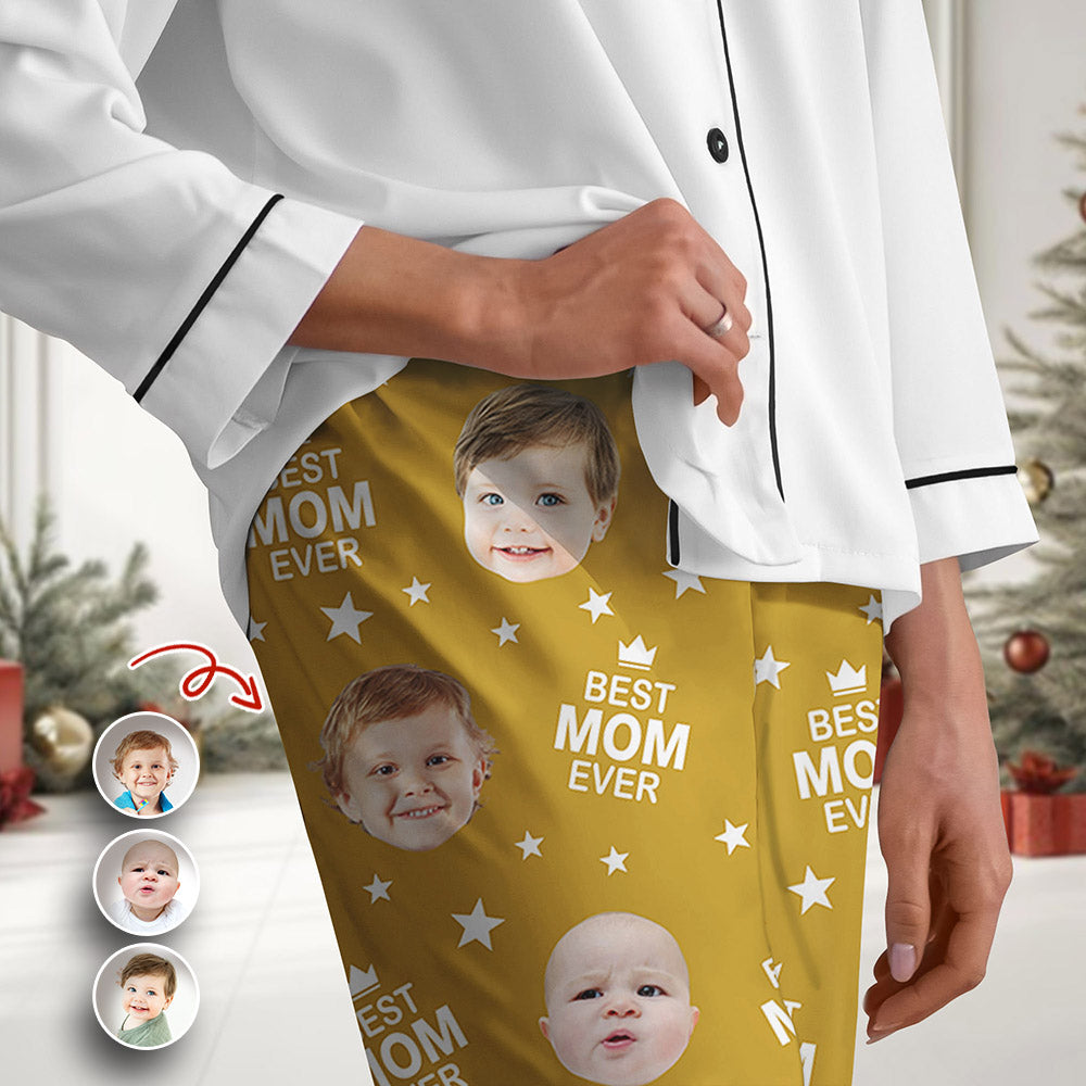 Custom Face Photo Best Mom Ever Pajamas TH10 894267