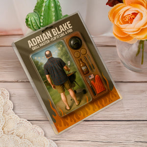 Grilling Master Dad Grandpa Man Realistic Figure Style Acrylic Block Plaque Personalized Gift For Father's Day HO82 893812